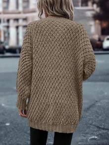 EMERY ROSE Casual Loose Solid Color Long Sleeve Pullover Sweaters For Women