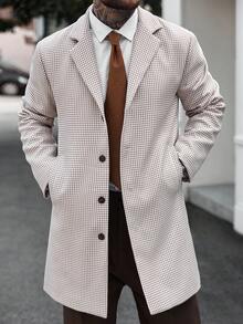 Manfinity CasualCool Men's Casual Houndstooth Jacket, Autumn/Winter - Multicolor - View 4