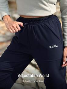 In My Nature 女士休闲保暖内衬暖口袋裤，百搭，适合徒步旅行 - 藏蓝色 - 查看 4