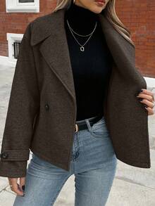 Easura Plus Size Urban Vintage Overcoat, Autumn/Winter