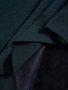 Manfinity Homme Áo len cổ tròn lót nhiệt Old Money dành cho nam, áo chui đầu dệt kim, áo lót cho mùa thu/đông - Màu xanh hải quân - Xem 6