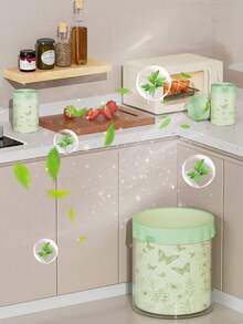 30/50/100PCS夏日清香便携垃圾袋加厚不易破家用便携式厨房客厅学生宿舍专用抽绳垃圾袋，香味清新，承受力强，精选PE材质，恒温热封，便携收口，加厚升级，清新除味，高颜值高品质 - 彩色 - 查看 8