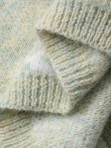 Livesso Women's Autumn Cashew Flower Ombre Cardigan