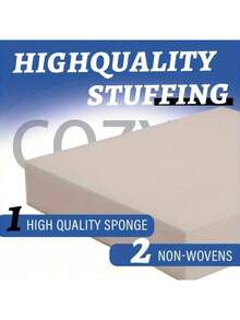 一块 19.69 X 19.69 X 1.97 英寸 45D 高密度泡沫，室内家具装饰垫（用于更换餐椅和轮椅坐垫）- 白色、黑色、灰色、浅蓝色 - 白色 - 查看 7