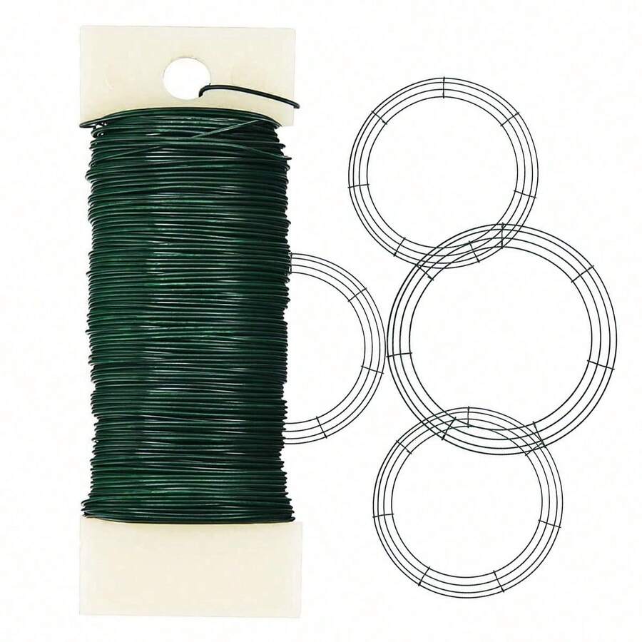 1pc Floral Wire 38 Yards Paddle Wire #22 Wire For Flower Wreath, Flower Arrangement, Valentine Day, Gift Gifts Birthday Graduation