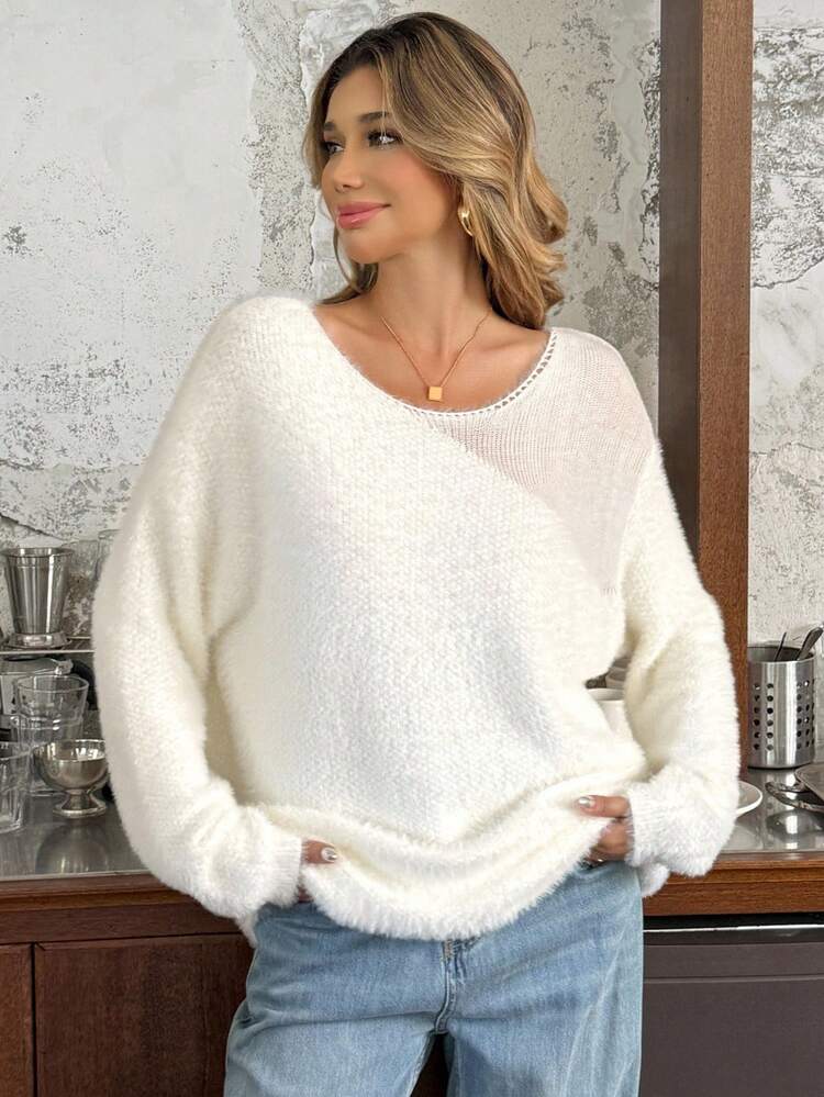 Soft & Cozy Oversized Sweater For Women, French Style, Thick & Loose Fit, Autumn/Winter