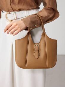 SHECARRY Fashion Women Top Handle Bags - 棕色 - 查看 5