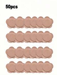 50/100PCS Castor Oil Patches Self-Adhesive Belly Button Pack Wrap, Hypoallergenic Leak-Proof Disposable Pads For Navel Care, Portable Absorbent Spunlace Cloth Compress For Home Travel Use, Oil Not Include