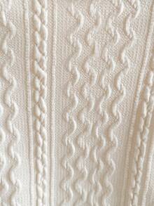 SHEIN Babygirl Autumn/Winter Cute Apricot Ruffle Trim Long Sleeve Top And Elastic Waist Flare Pants Set Baby Knitted Outfit Baby Set Autumn Winter Season Cream Baby Girl Outfit Baby Bell Bottom Outfit Knit Two Piece Toddler Fall - Multicolor - View 3