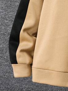 SHEIN Tween Boy Casual Korean Loose Fit Letter Graphic Print Hoodie And Elastic Waist Pants Set, Suitable For Autumn Spring Outdoor, School, Street Style, Party And Home Leisure, Boys Sweatsuits Set, Hoodie And Sweatpants Set, 2 Piece Teen Boys Hoddie And Sweatpants, Boys Autumn Winter Casual Two Piece Set Fall