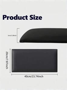 1 Piece 20cmx40cm Self-Adhesive 3D Wall Pad – Anti-Collision Soft Board, Suitable For Bedroom & Corridor Decoration, Easy To Install