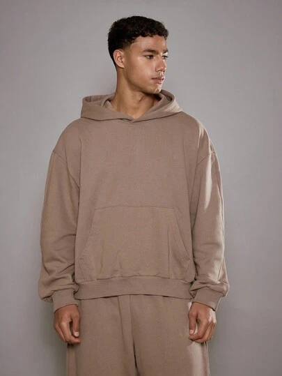 Musero Oversized Boxy Drop Shoulder Hooded Premium Sweatshirt Pocket Style Hoodie Only Tracksuit Fall/SPRING SUMMER