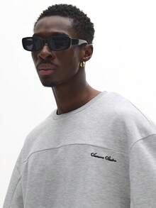 SUMWON 基本款套装圆领运动衫搭配慢跑裤休闲家居服冬季街头装舒适合身经典运动服两件套 - 灰色 - 查看 5