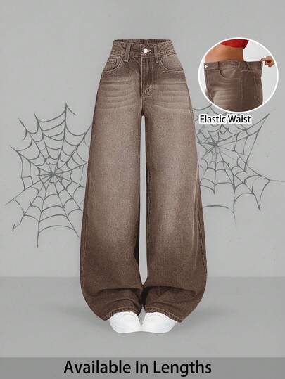 SHEIN Tall CURVE Plus Size Summer Fall Autumn 2000s Style Country Concert Old Money Streetwear Stockholm Style Business Casual Work Going Out Airport Grunge Wide Leg Baggy Jeans