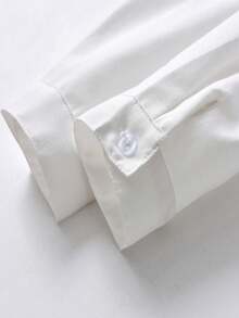 SHEIN Young Boy Bow Front Shirt - White - View 3