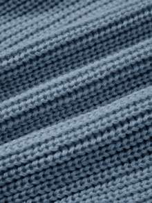 Cozy Pixies 秋冬婴儿休闲套头圆领长袖毛衣 - 霧霾藍 - 查看 4