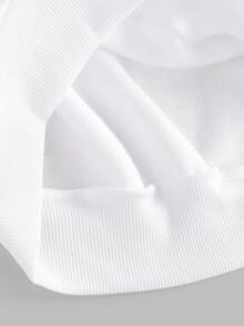 SHEIN 2 件套青少年女孩宽松连帽运动衫，豹纹和数字图案，配工装裤，秋冬 - 彩色 - 查看 7