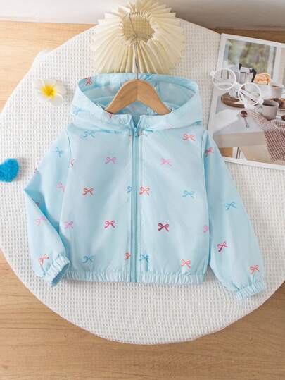 Christmas,Halloween Clothing For Kids,Winter,Wednesday,Black Dress,Butterfly Print Hooded Jacket For Young Girl