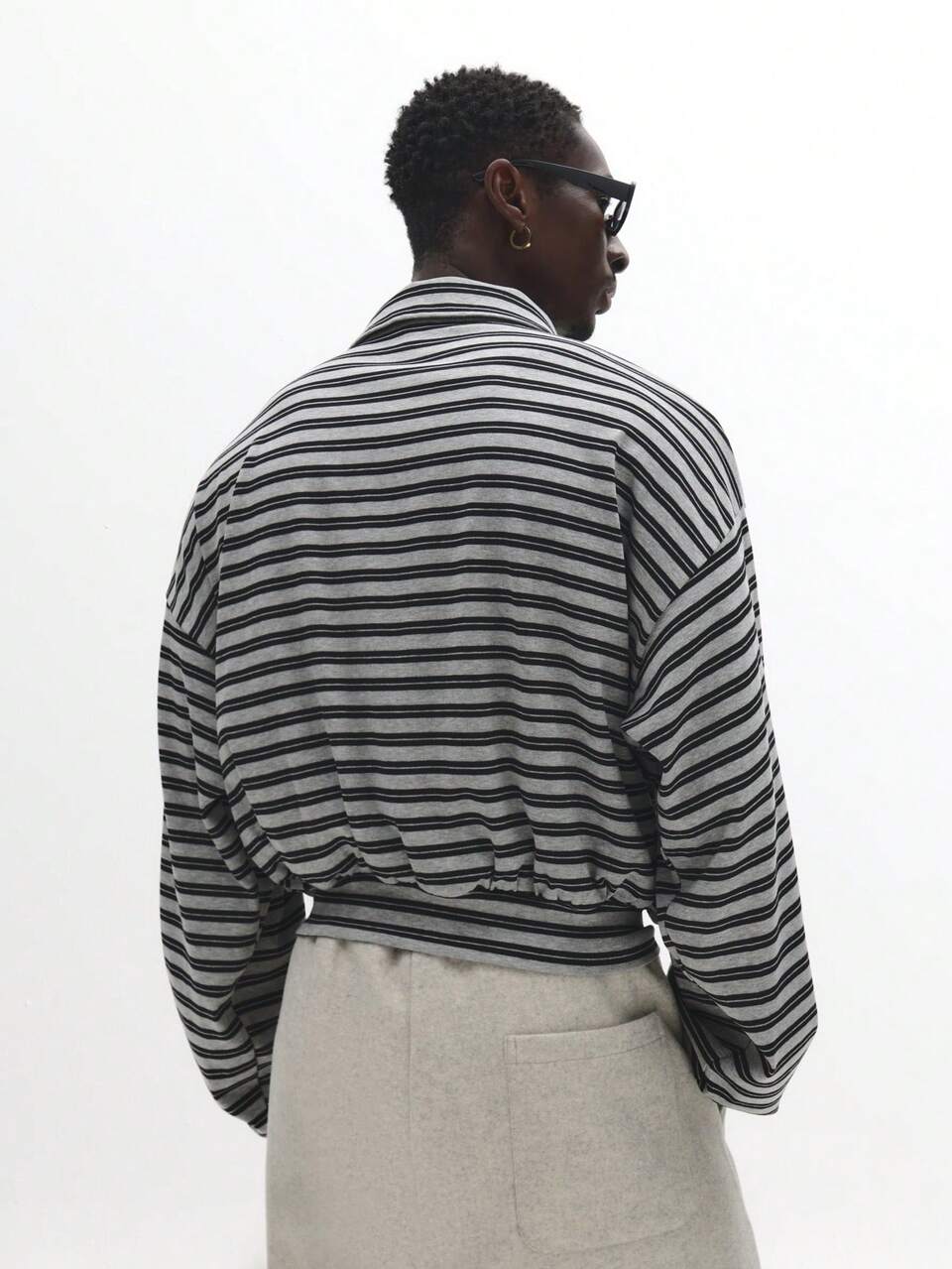 Striped Rugby Polo With Boxy Fit