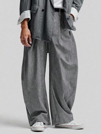 Street Life Herren modische Lässig Hosen, Loose Fit Anzughosen für junge Männer, vielseitiges INS Mehrzweckprodukt, für den Herbst