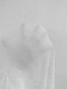 Elenzga Camisa De Talla Grande De Manga Murciélago Con Textura Y Cuello Muescado - Blanco - Ver 7
