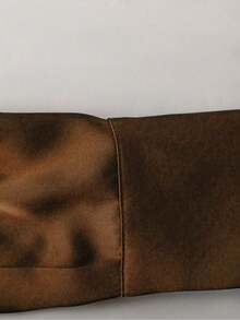 Franclia 新款收腰长款舞会礼服领女式连衣裙，春秋季 - 棕色 - 查看 4