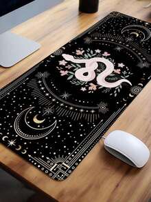 1PC Black Mouse Pad,Large Gaming Mouse Pad Gaming Mousepad Gaming Accessories For Desk,Desk Accessories & Workspace Organizers,Aesthetics Design - Black and White - View 4