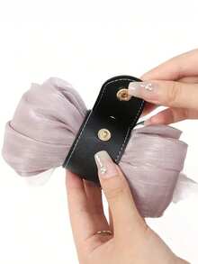 1/2 件毛巾丝巾手套收纳带户外便携式围巾收纳夹简易收纳夹、收纳夹 - 多用途包夹、手套夹、围巾和帽子收纳带环带 - 可安全固定手提包、钱包、旅行 - 彩色 - 查看 11