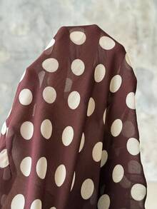 Roveilla Camicetta elegante e alla moda con scollo a V e stampa a pois per donne taglie forti - Castano - Visualizzare 10