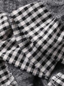 DAZY Suéter de manga larga de unicolor con cuello Peter Pan para niñas pequeñas, otoño/invierno - Gris - Ver 10