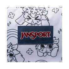 JanSport Cross Town Unisex Backpack Mood Map - White - View 4