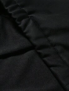 PAVTROS بدلة رجالية مكونة من جاكيت وبنطلون مع تصميم لوني متباين ومطبوع عليه حرف، ملابس خريفية