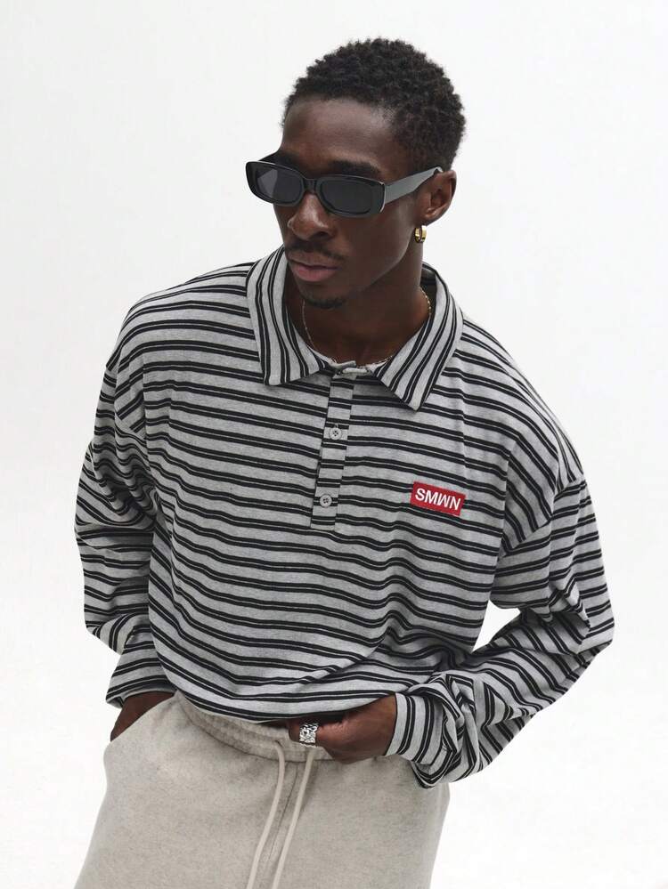 Polo de Rugby Listrado com Corte Boxy