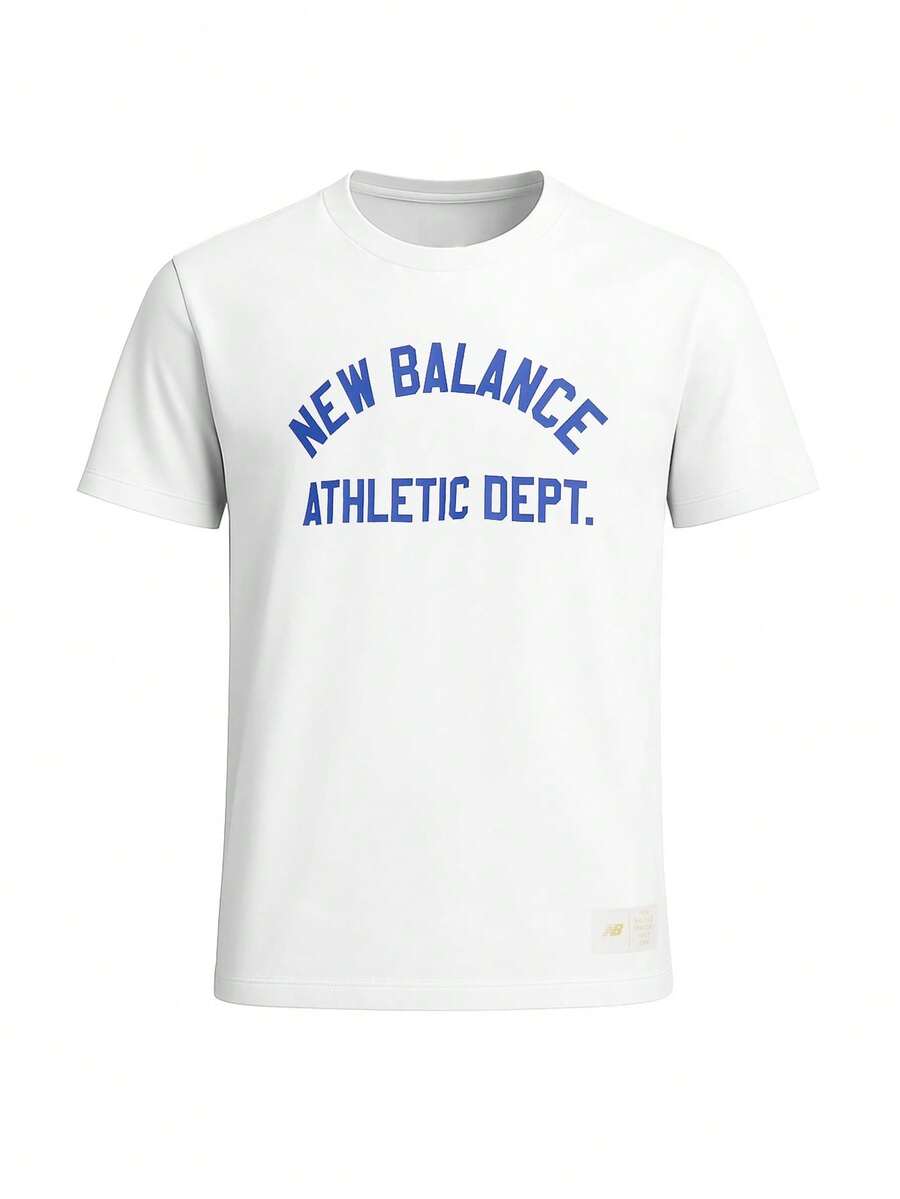 New Balance Men's T-Shirts White - White - View 1
