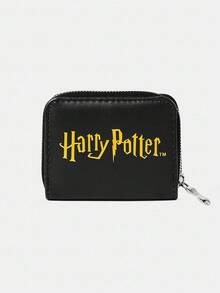 HARRY POTTER X SHEIN 1pc Foil Triangle Letter Minimalist Zipper Coin Purse For Women - Multicolor - View 4