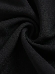 Girlism 少女黑白露肩针织连衣裙，配超大蝴蝶结、拼色、优雅派对礼服，适合圣诞节和聚会 - 黑與白 - 查看 5