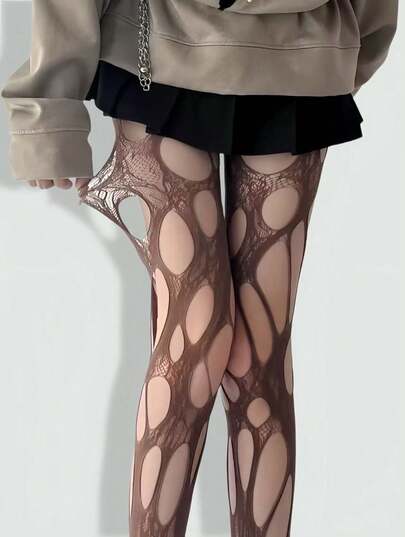 Goth Medias rotas sexys, adecuadas para combinar con minifaldas