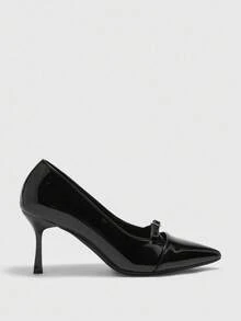 CUCCOO BIZCHIC Black Pointed Toe High Heel Pumps, Sexy Stiletto Heels For Women, Suitable For Outdoor, Commute, Party, Banquet Spring Shoes - Black - View 2
