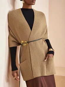 Zivah Phong cách mùa đông mới, Giáng sinh, Năm mới, Mùa cưới, Ngày lễ tình nhân, Tiệc sinh nhật, Mùa tốt nghiệp, Đi chơi hàng ngày, Cơ bản, Đa năng, Kỳ nghỉ thoải mái, Du lịch tàu biển, Thanh lịch giản dị, Đi làm, Phong cách đường phố châu Âu, Phong cách đơn giản, Ngày lễ của phụ nữ, Áo choàng, Kiểu khăn choàng, Trang trí túi, Áo khoác kaki, Áo len nữ - Màu Khaki - Xem 7