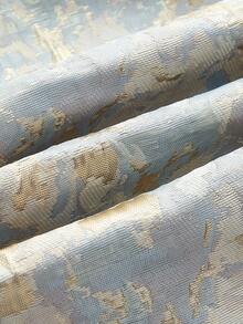 Váy ngắn Jacquard họa tiết hoa màu xanh nhạt và vàng không quai, váy dự tiệc, trang phục mùa thu cho nữ, trang phục mùa thu, trang phục mùa thu cho nữ, mùa thu đông - Màu xanh nhạt - Xem 10