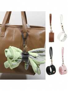 1/2 件毛巾丝巾手套收纳带户外便携式围巾收纳夹简易收纳夹、收纳夹 - 多用途包夹、手套夹、围巾和帽子收纳带环带 - 可安全固定手提包、钱包、旅行 - 彩色 - 查看 5