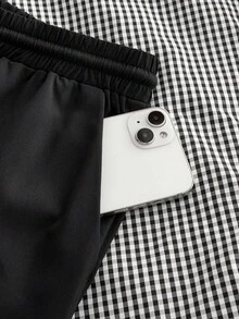 Manfinity NXTstreet 2 件套男士休闲格子衬衫和裤子套装，休闲两件套度假套装，舒适服装 - 彩色 - 查看 7