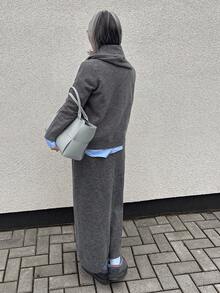 Vivie Lora Women's Sweater And Knitted Midi Skirt Casual 2 Pieces Set Vacation Long Sleeve Tops - Grey - View 6