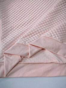 Manfinity Homme 男士休闲纯色纹理圆领卫衣，秋季粉色长袖衬衫，男士S码服装，粉色上衣，男士上衣 - 粉色 - 查看 5