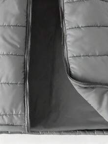 Quilted Padded Sleeveless Padded Coat For Teenage Boys, Winter - Grey - View 5