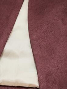 Aveloria Affinna Women's Deer Suede Exaggerated Shoulder Pad Cinched Waist Pleated Long Sleeve Blazer Jacket