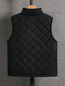 SHEIN 青少年男孩绗缝拼布毛巾绣背心搭配圣诞节运动衫 秋季衬衫 万圣节开衫 万圣节儿童服装 长袖衬衫 秋季套装 格子夹克 黑色开衫 万圣节衬衫 红色开衫 万圣节毛衣 棕色开衫 黑色衬衫 绿色衬衫 红色衬衫 秋季衬衫 男童毛衣 白色衬衫 - 黑色 - 查看 2