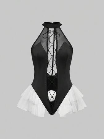 Anime Gothic Bunny Girl Roleplay Sexy Crotchless Bodysuits