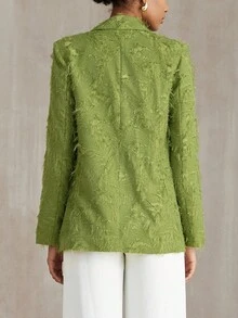 Aveloria Modichic Áo khoác Blazer thanh lịch dành cho nữ - màu xanh lá - Xem 6