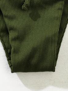 Oceva Summer Beach Rib Tie Side Bikini - Army Green - View 6